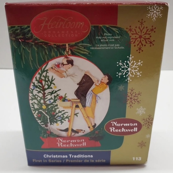 NEW Vtg Norman Rockwell Heirloom Collec. Christmas Ornament #113 Carlton Cards - Picture 10 of 12